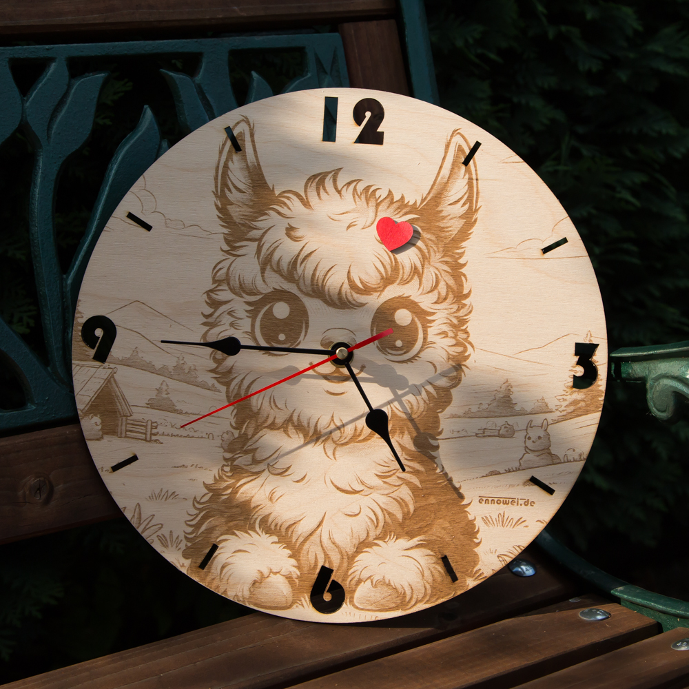 Holzuhr Modell Alpaka_02